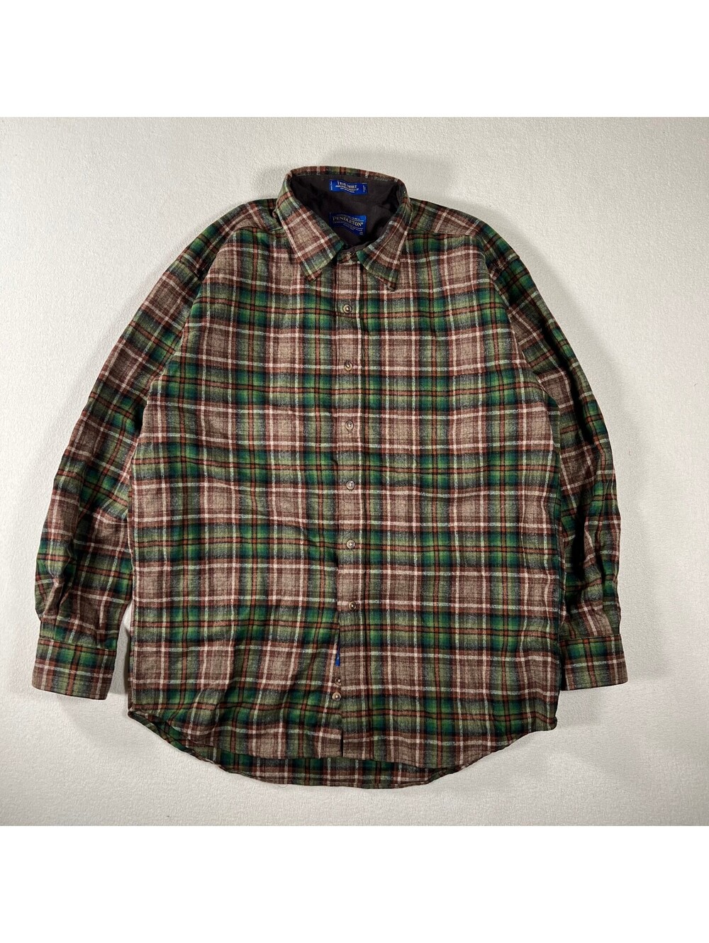 Pendleton Wool Trail Shirt with Elbow Patches - Size L